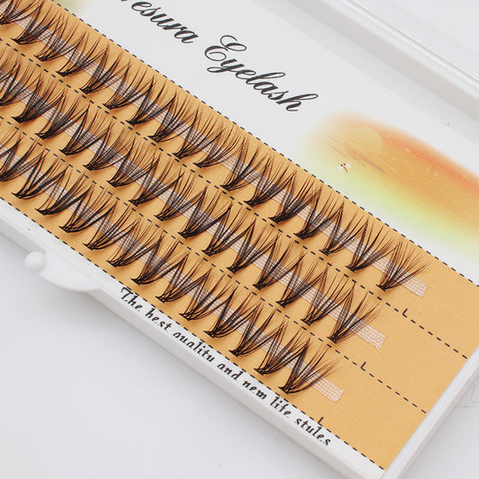 Natural Thick Coarse Simulation Hot Melt Individual Eyelash False Lashes