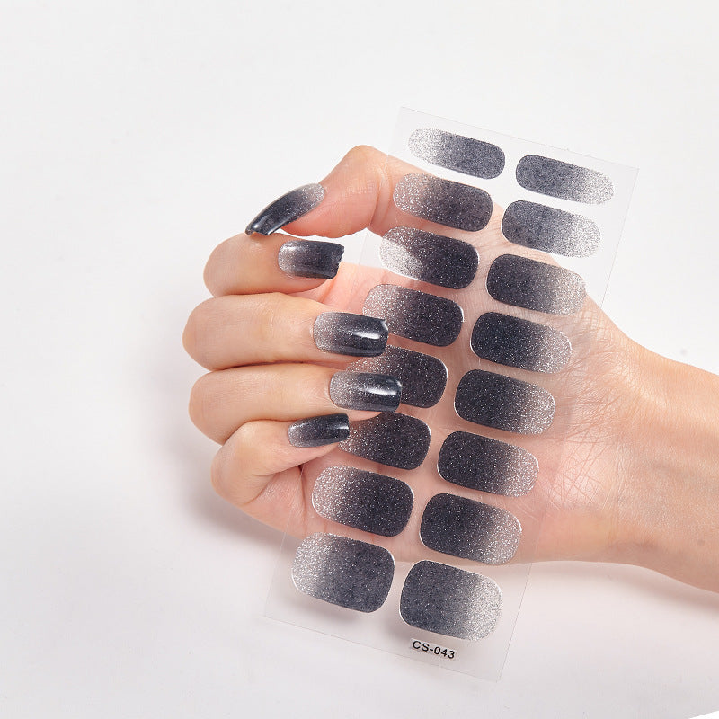 Full Solid Color Small Simple Film Nail Stickers