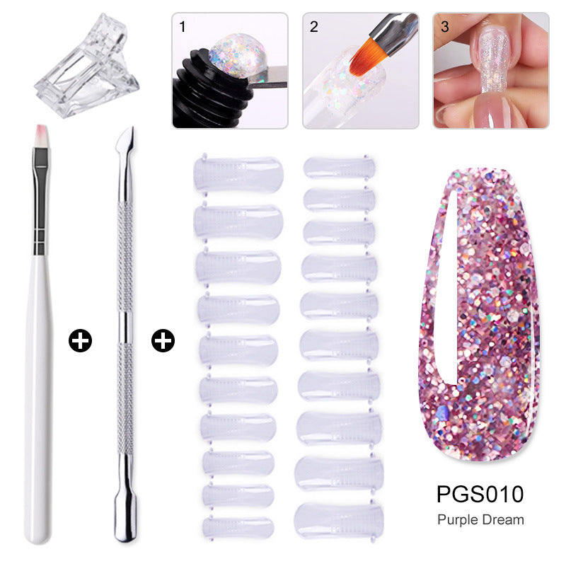 Beauty Crystal Extended Glue Suit Quick Nail Tool Set