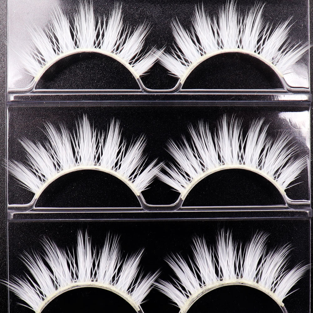 Performance Imitation White Natural Cross Hard False Lashes