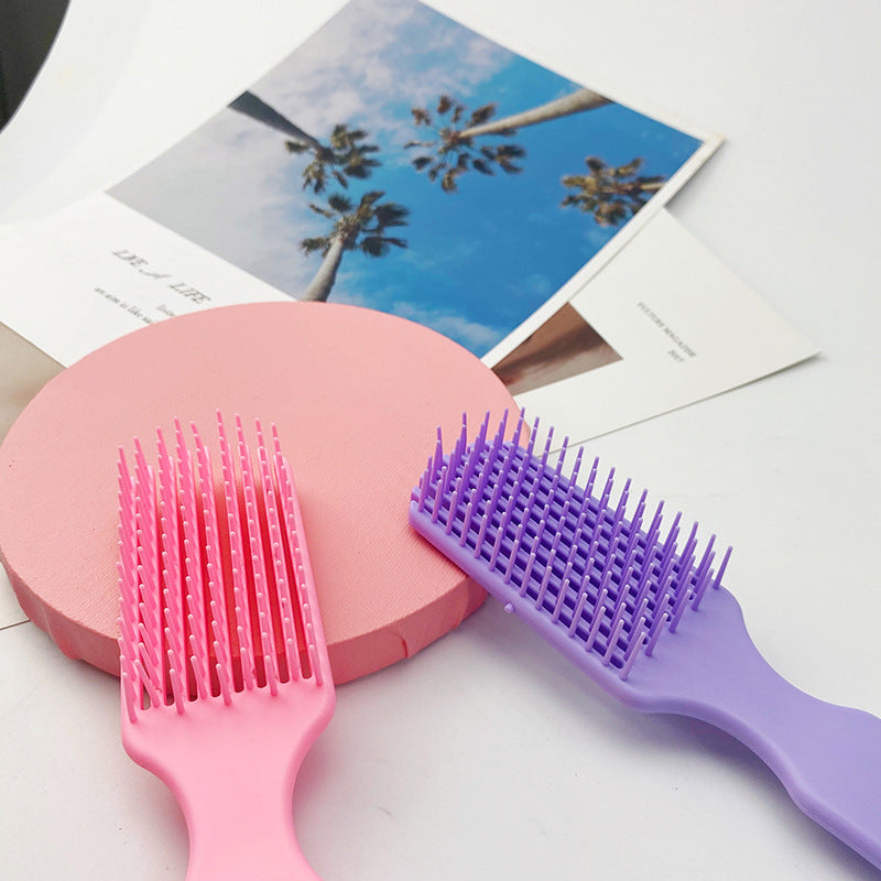 Brosses et peignes à cheveux en plastique creux et tendance