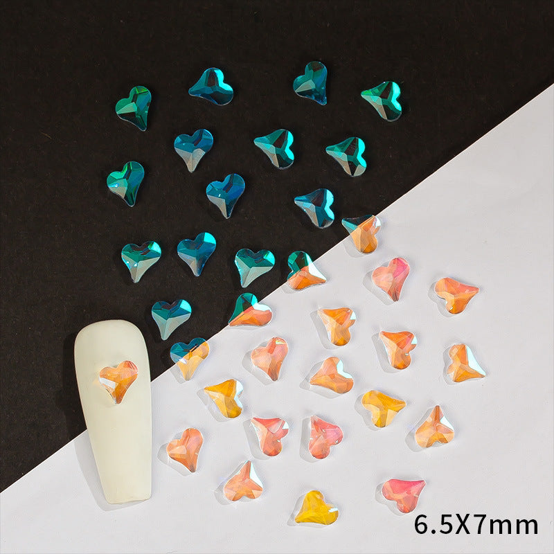 Ensemble d'outils à ongles fantaisie à fond plat de petite taille Diamond Warm Elf