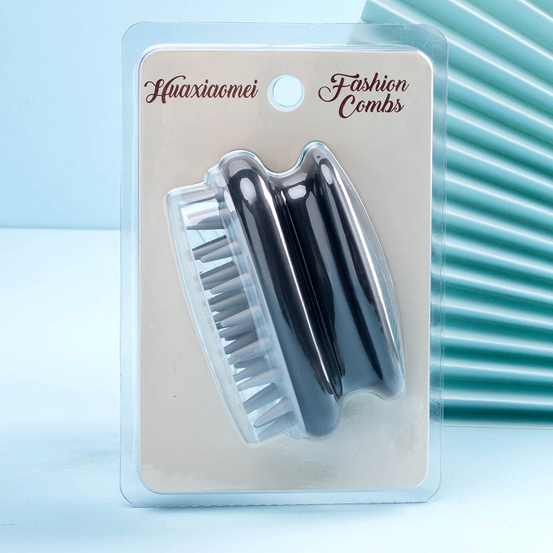 Brosses et peignes à cheveux en silicone pour nettoyage et massage du cuir chevelu des méridiens de la tête pour femmes et hommes