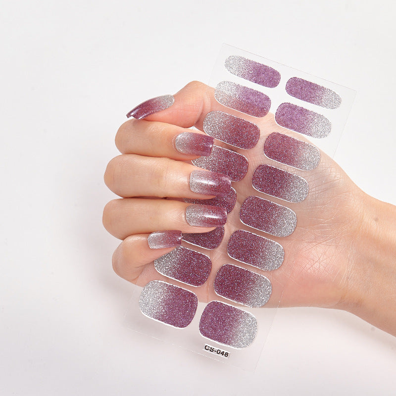 Full Solid Color Small Simple Film Nail Stickers