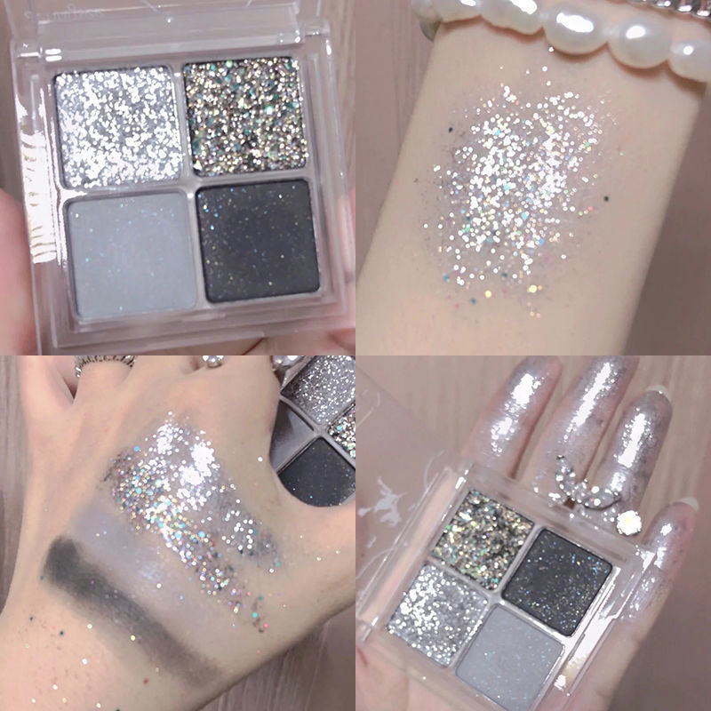 Smoky Four-color Plate Super Hot Shimmering Eyeshadow