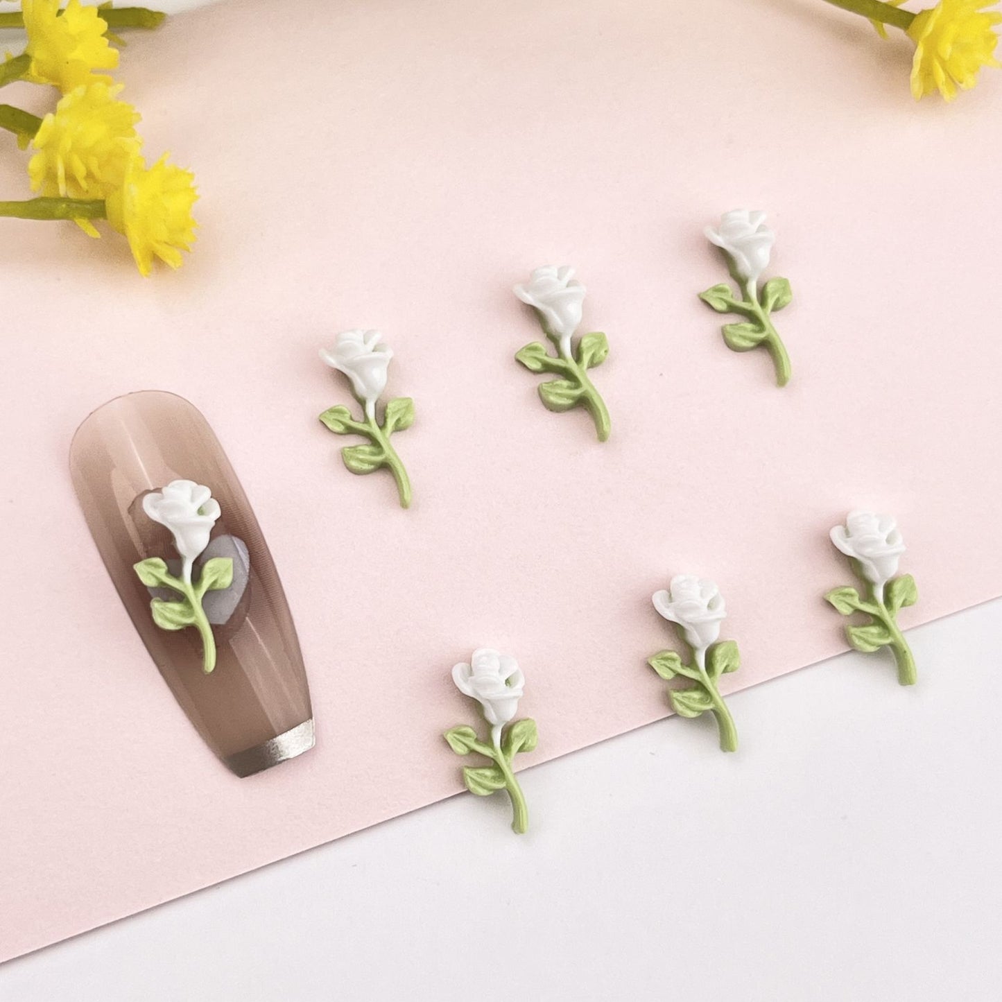 Ornament Luminous Tulip Little Daisy Phone Nail Care Nail Art