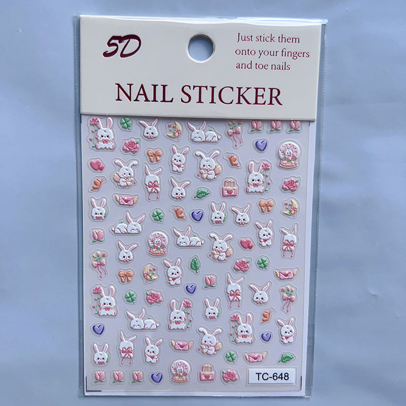 Relief Three-dimensional Cartoon Hand Account Goo Card Nail Tool Set