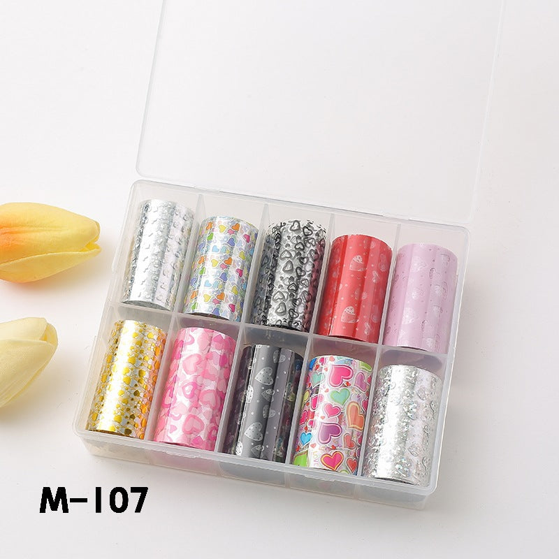 Suit Flower Marble Blooming Snake Pattern Nail Stickers