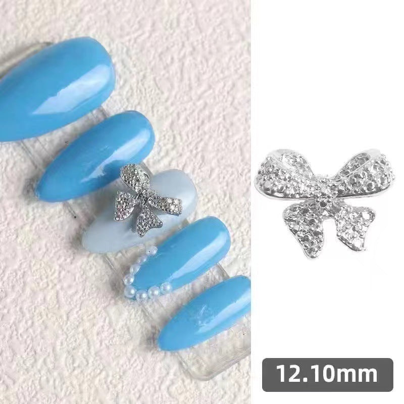 Diamond Bow Ornament Three-dimensional Super Shiny Nail Care Nail Art