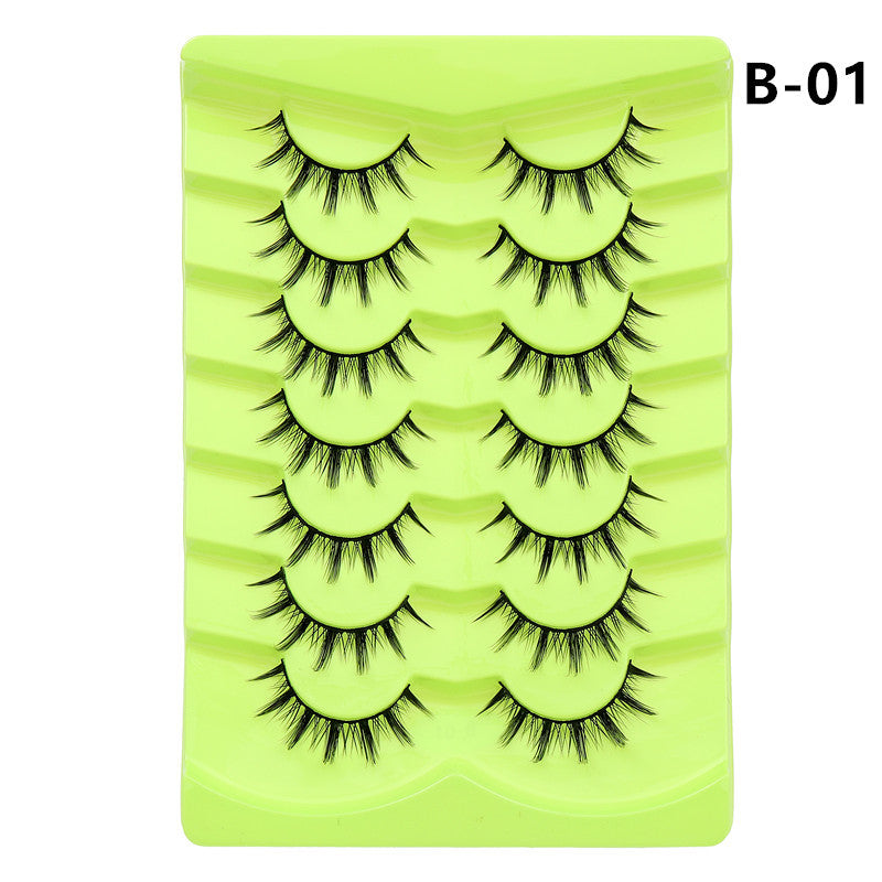 Double Pairs Of Eyelashes Whole Piece False Lashes