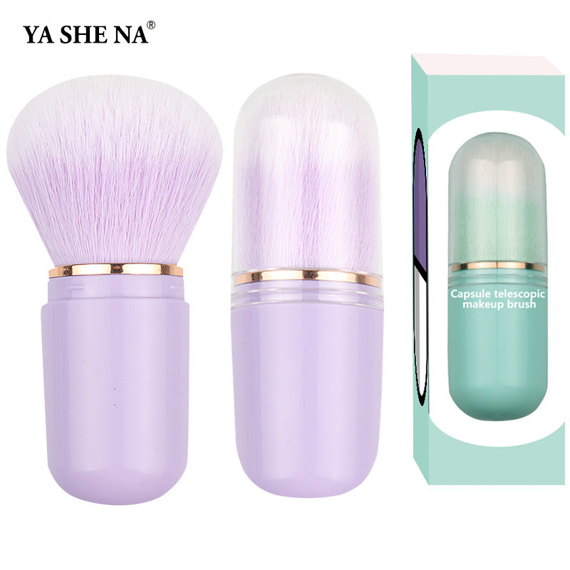 Yasna Retractable Cosmetic Brush Portable Capsule Makeup Brushes Accessories