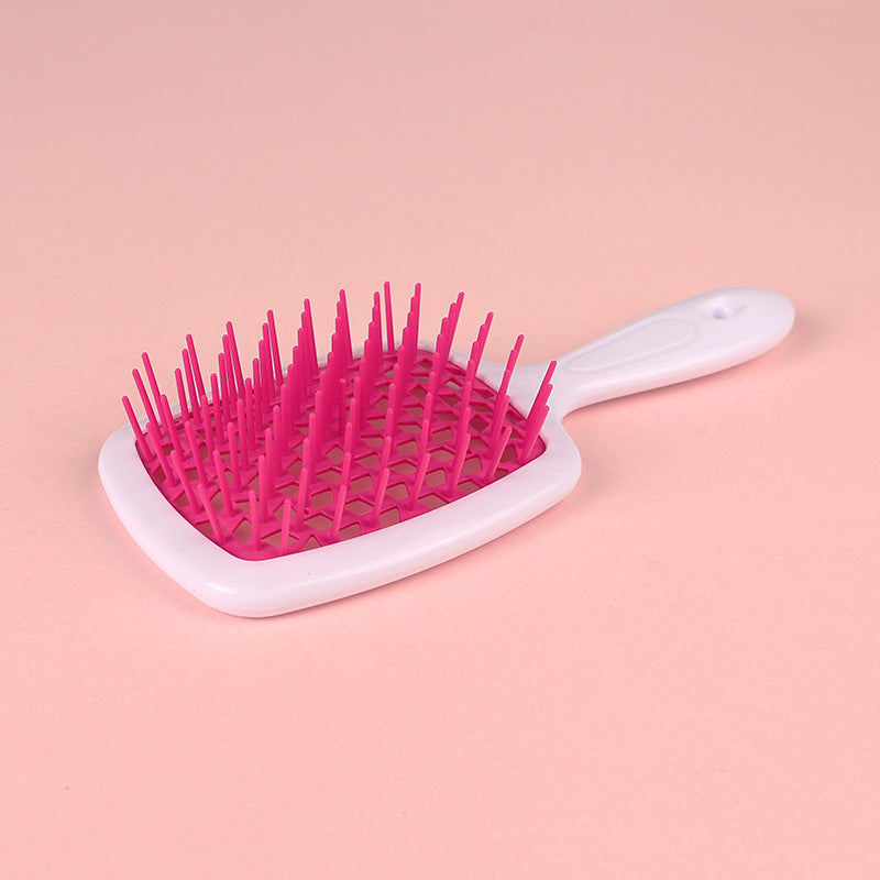 Brosses et peignes de massage pour cheveux secs et humides en nid d'abeille creux