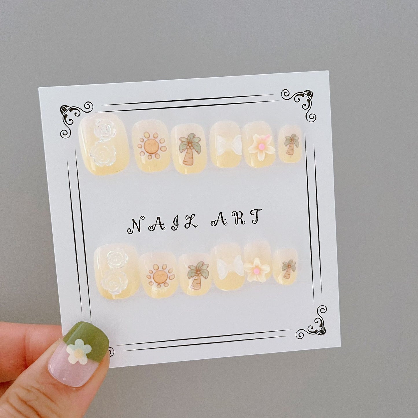 Cute Wear Detachable Beauty Patch Fake Nail Stickers