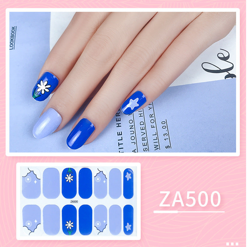 Oil Film Manicure Implement Long Lasting Waterproof Nail Stickers