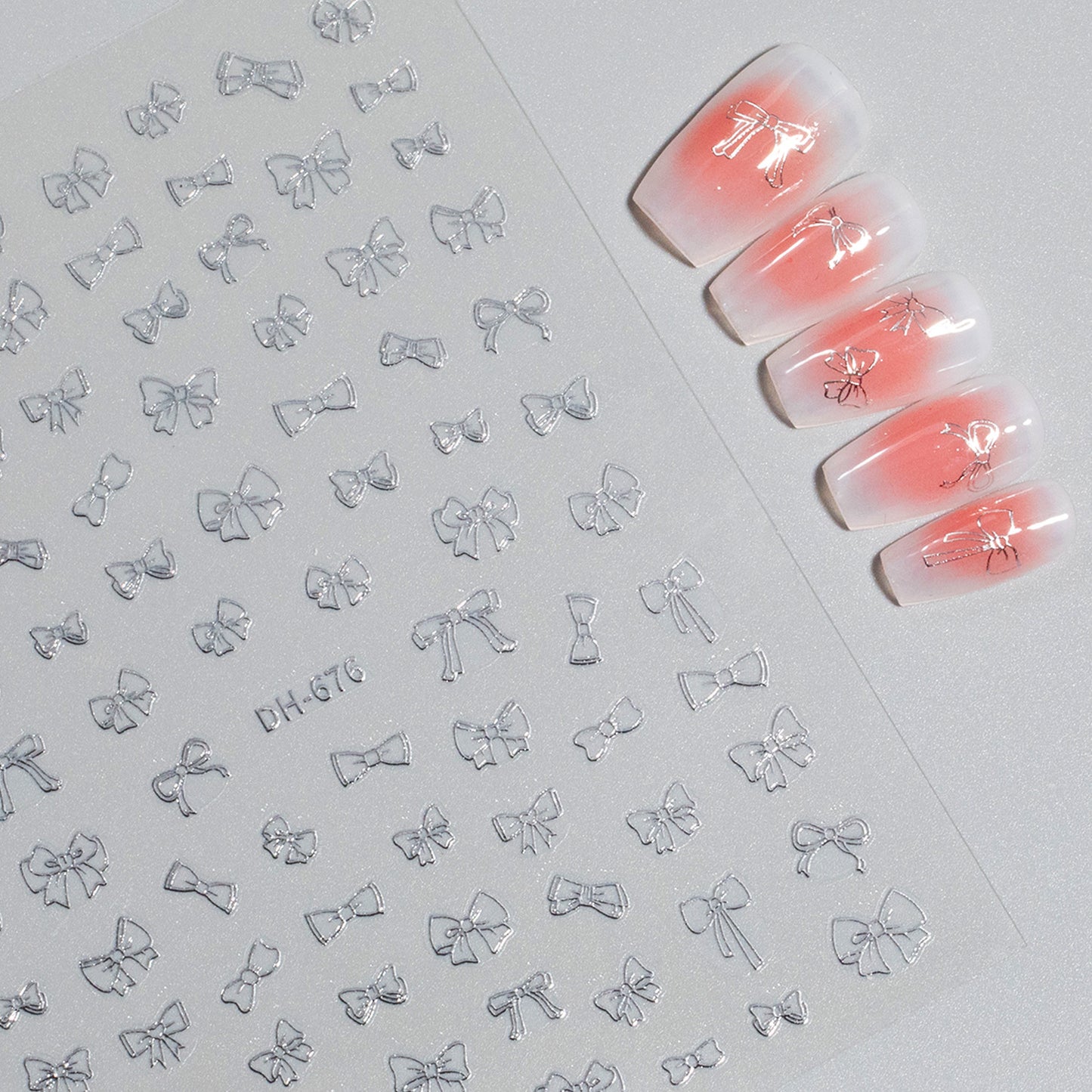 Minimalist Bowknot Adhesive Bow High-grade Hot Nail Stickers