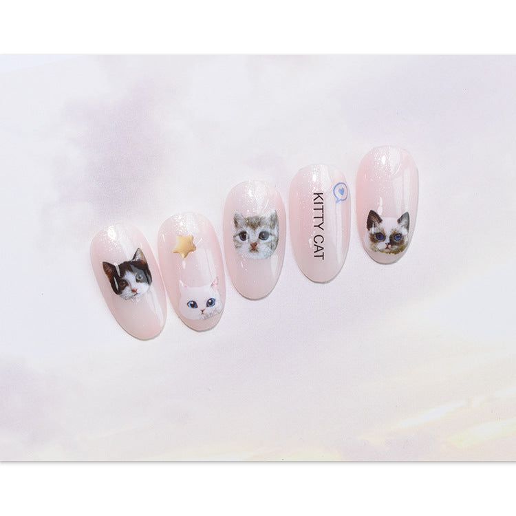 Cute Pet Beauty Applique Bunny Puppy Nail Stickers