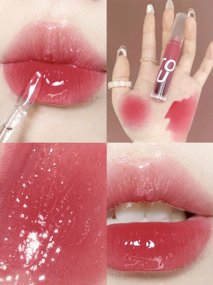 Mouth Red Mud Fingertip Matte Mirror Lip Glosses