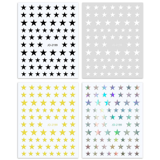 Five-pointed Star Colors Decals Wear Ornament Nail Stickers