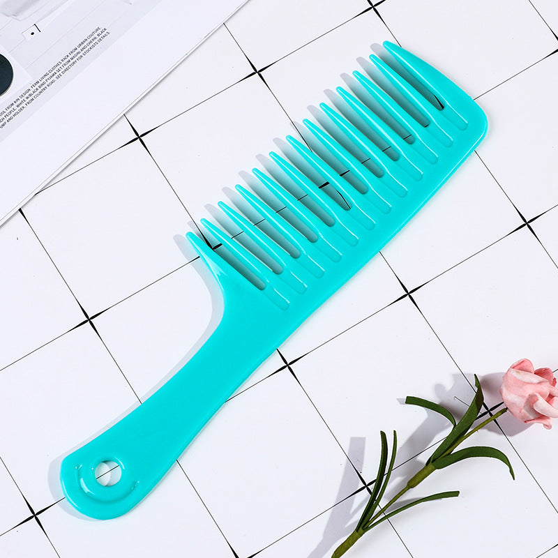 Large Tooth Wide Curling For Long Personal Resin Plastic Hair Brushes & Combs