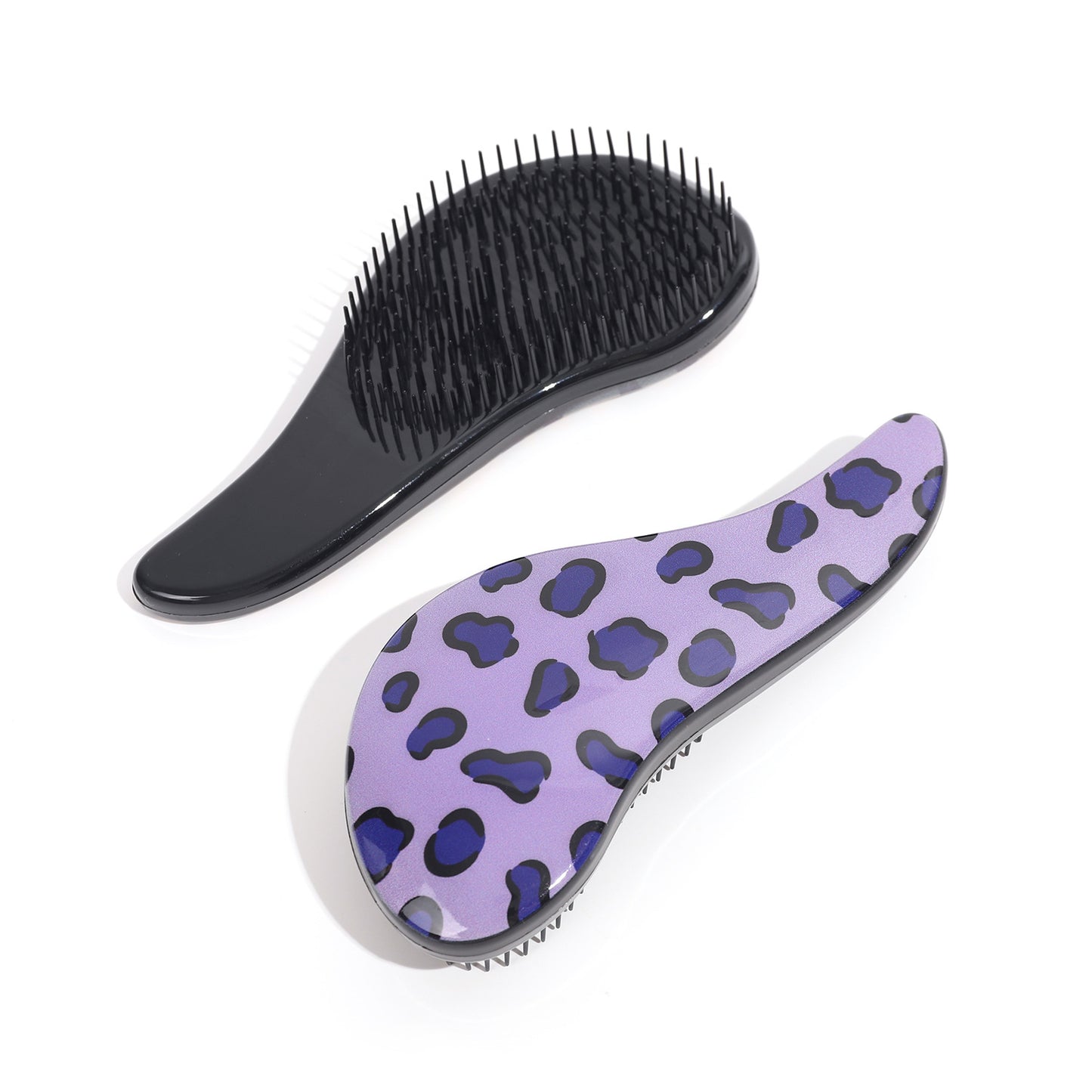 Massage Leopard Print Plastic Hairdressing Wet Hair Brushes & Combs