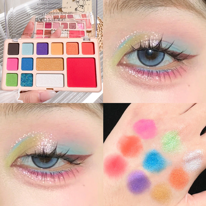 Thirteen Colors Shadow Plate Repair Highlight Eyeshadow