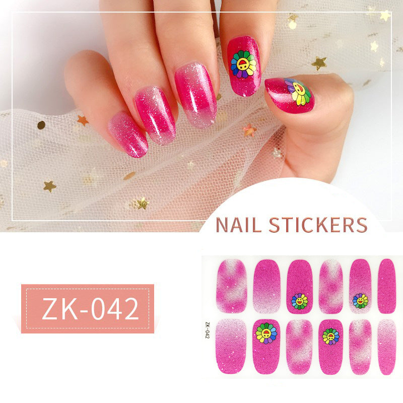 Finger Full Oil Film Manicure Implement Nail Stickers