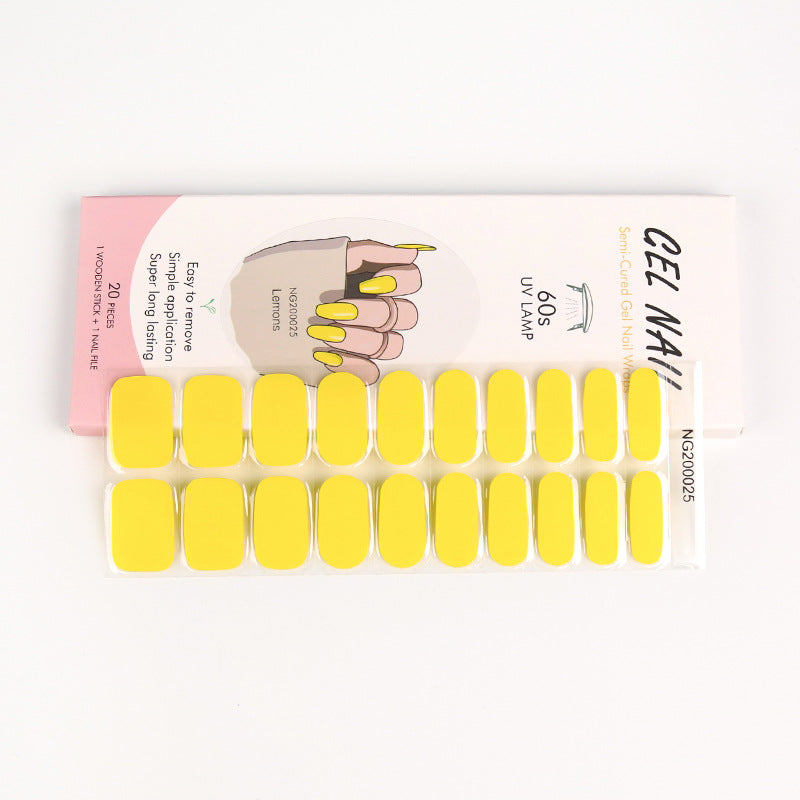 Gel Finger Therapy Light Uv Half Nail Stickers