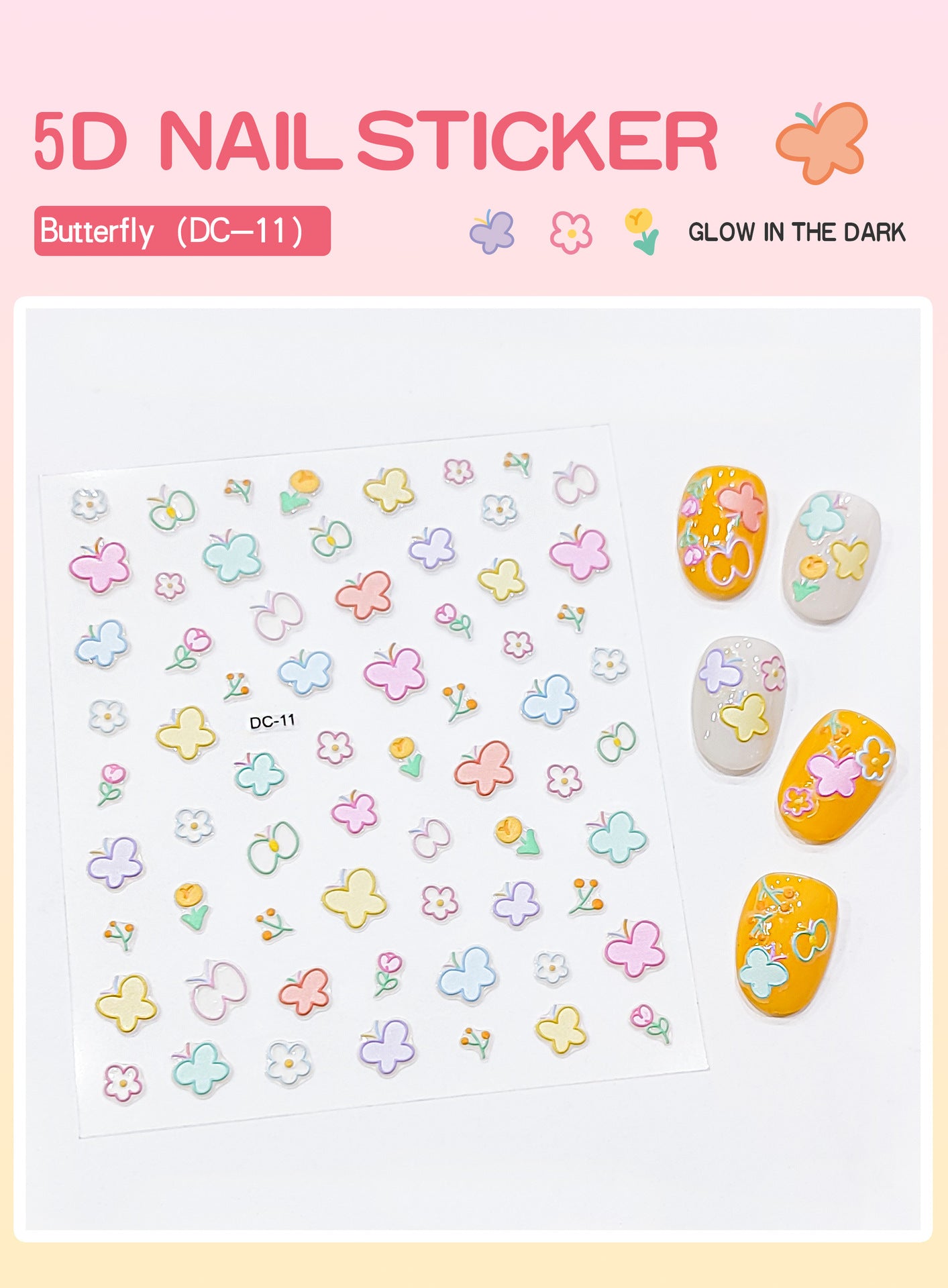 Children's Three-dimensional Relief Cute Animal Egg Doll Nail Stickers