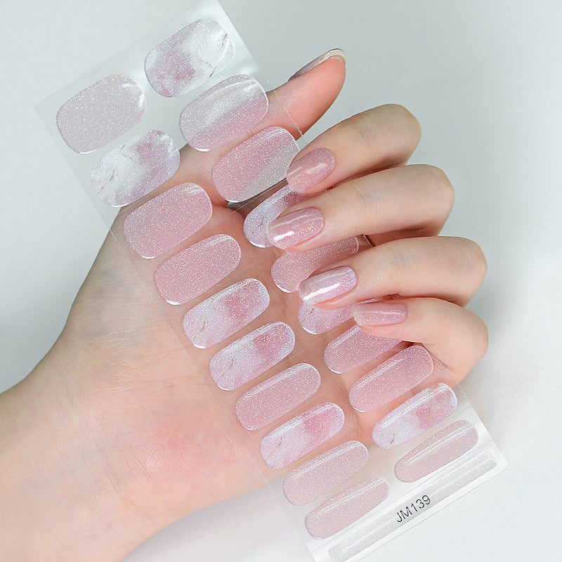 Solid Color Second Generation Flash Uv Nail Stickers