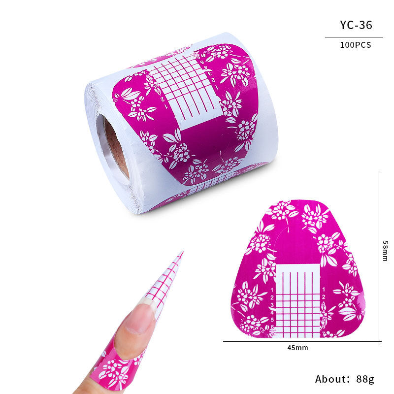 Paper Holder French Therapy Extension Butterfly Nail Tool Set