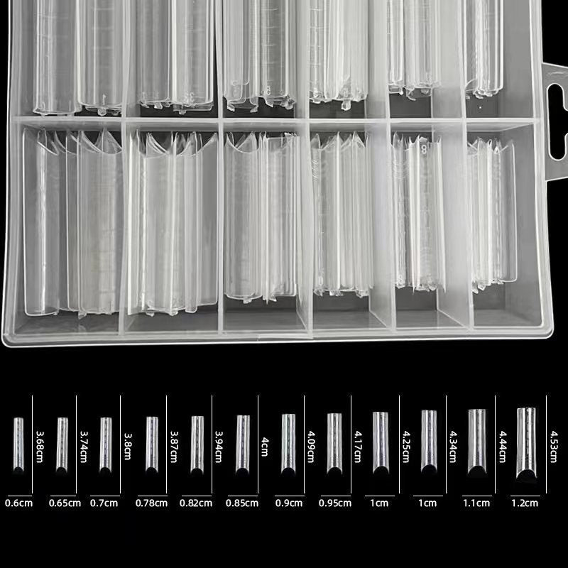 Modèle d'extension en cristal avec échelle sans plateau en papier Nail Art étendu