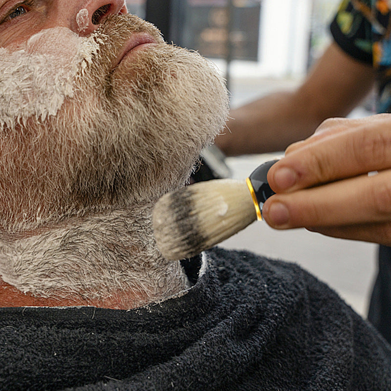 Accessoires de maquillage pour hommes avec brosse moussante et bol à bulles