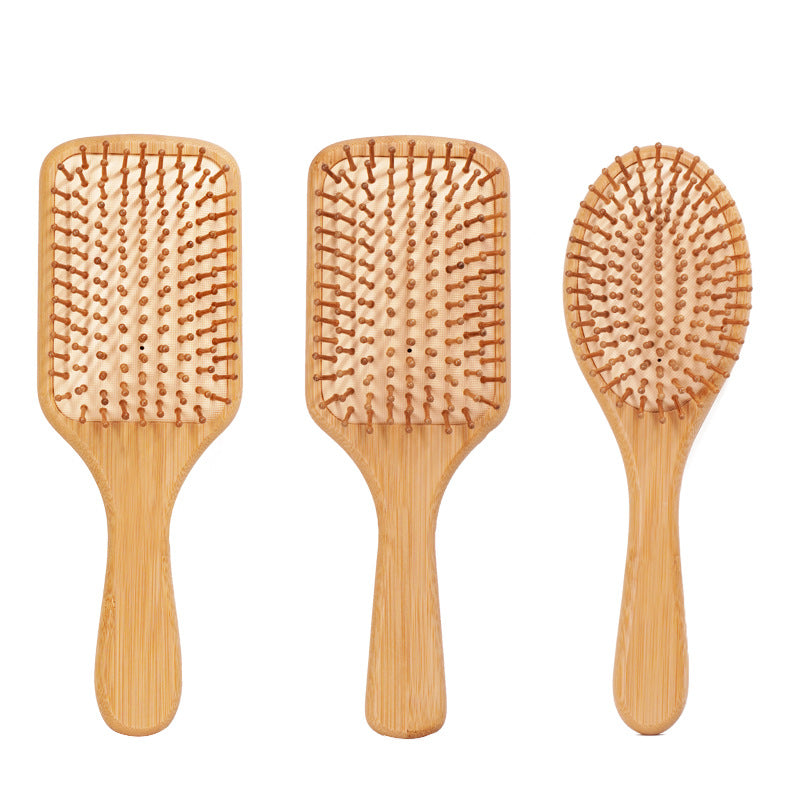 Bamboo Wood Air Cushion Gift Straight Hair Brushes & Combs