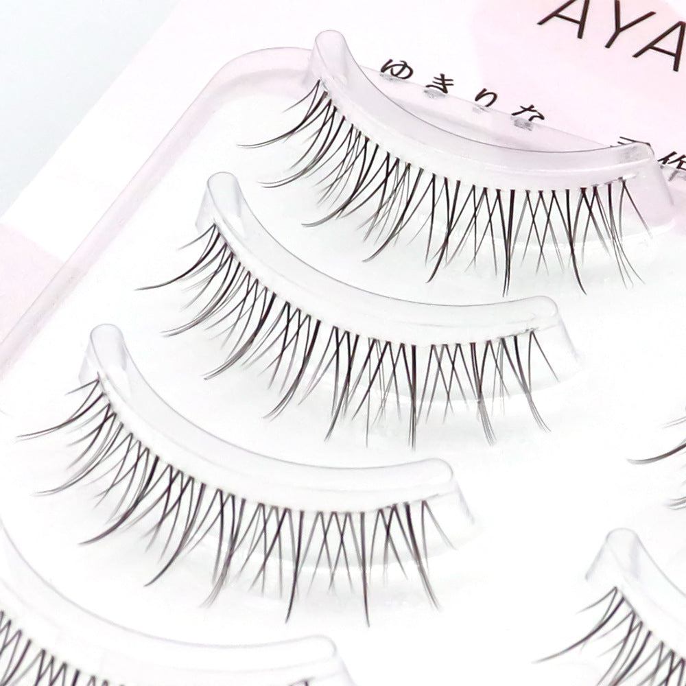 Women's Natural Cross Style Eyelash Team Small False Lashes