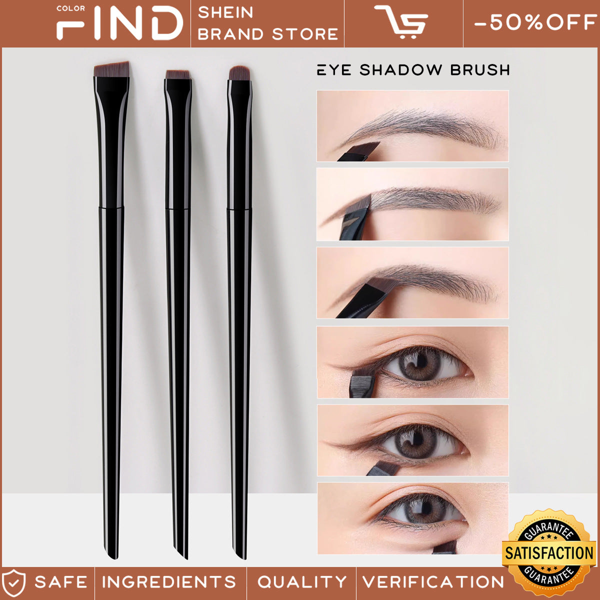 Eyebrow Brush Fine Oblique Head Outline Makeup Brushes Accessories