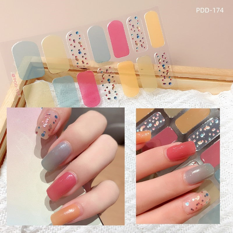 Love Waterproof Durable Applique Finished Patch Nail Art