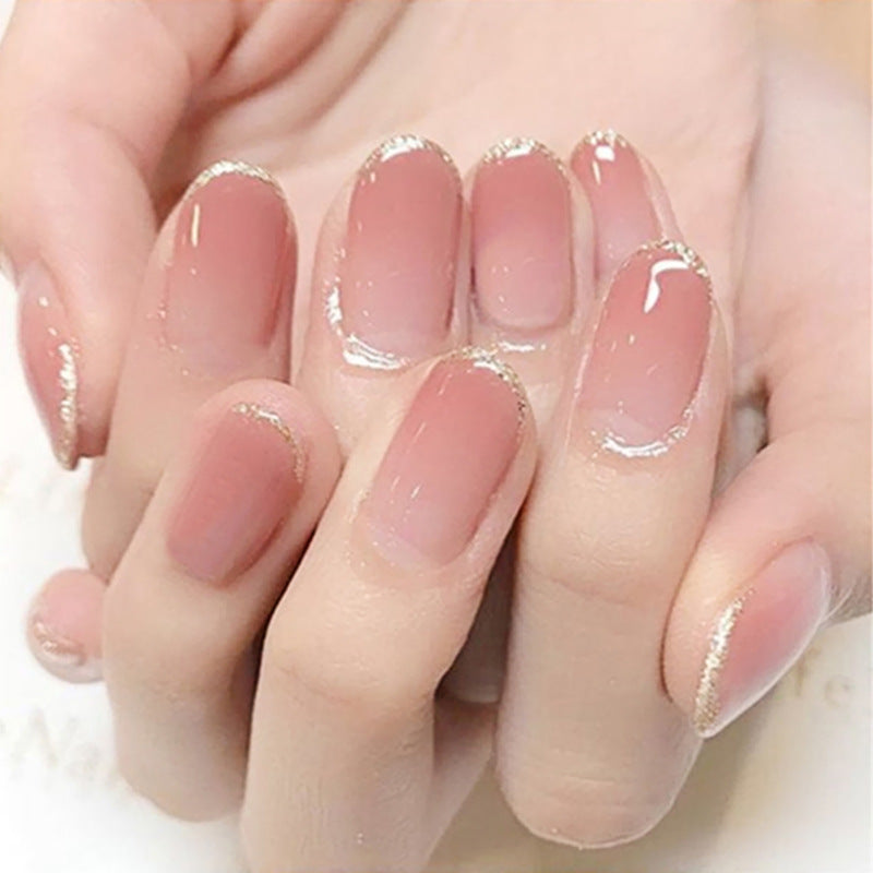 Simple Boiled Water Wear Touch Manicure Nail Stickers