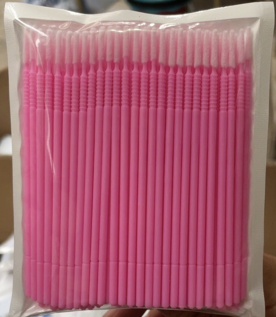 Cleaning Long Head Cotton Swab For Tattoo Embroidery False Lashes