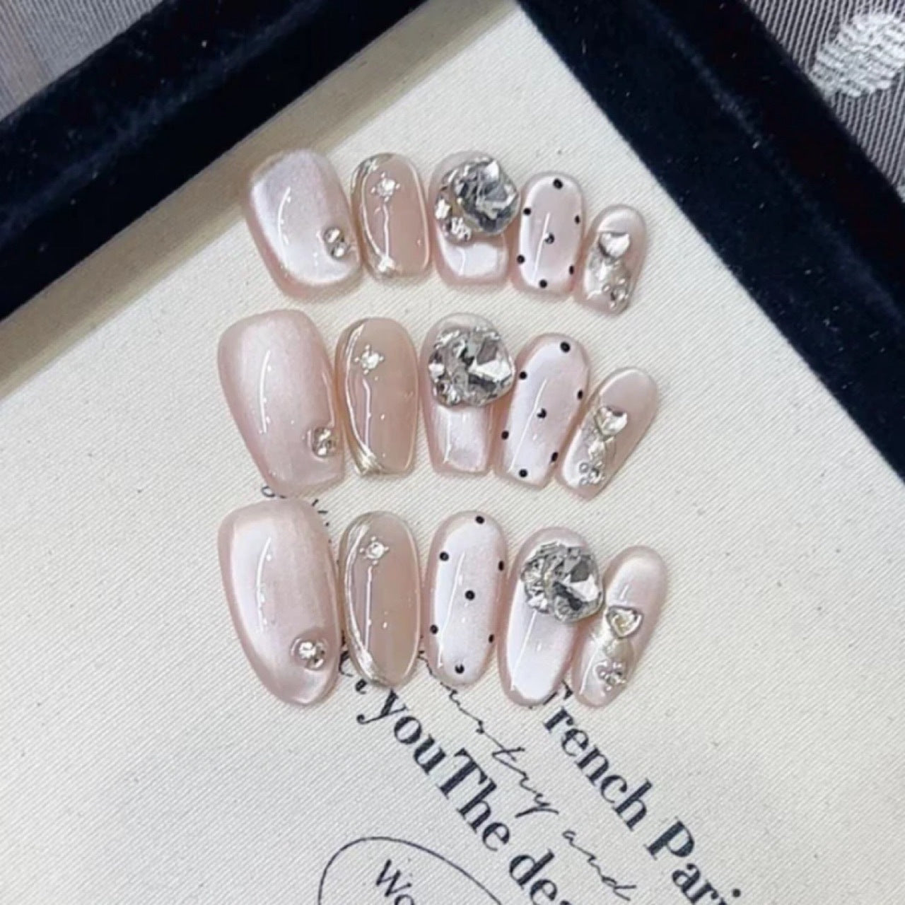 Moonlight Hand Book Handmade Therapy Wear Tip Nail Stickers