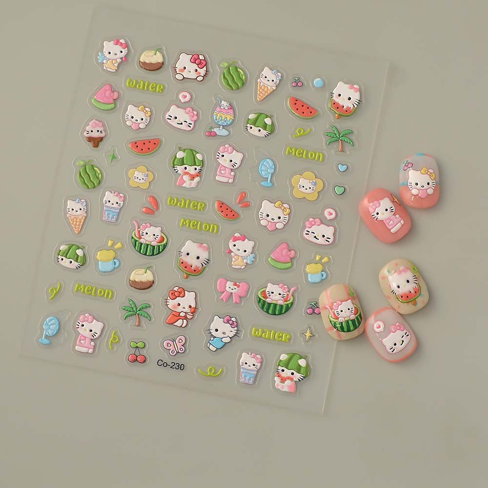 Source International Trade City Cute Cartoon Nail Stickers