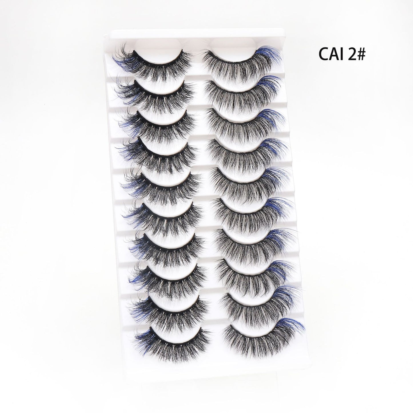 Pairs Of Colored Eyelashes Messy Thick False Lashes