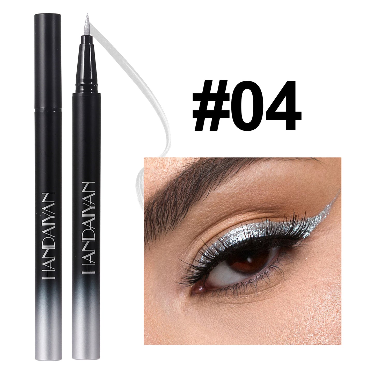 Eyeliner liquide extrêmement fin et durable, imperméable et nacré