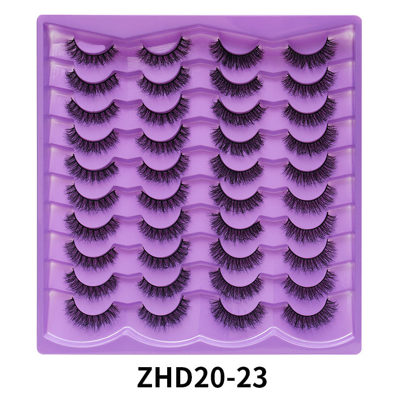 Eyelashes Stable Pair Fried Short Thick Mix False Lashes