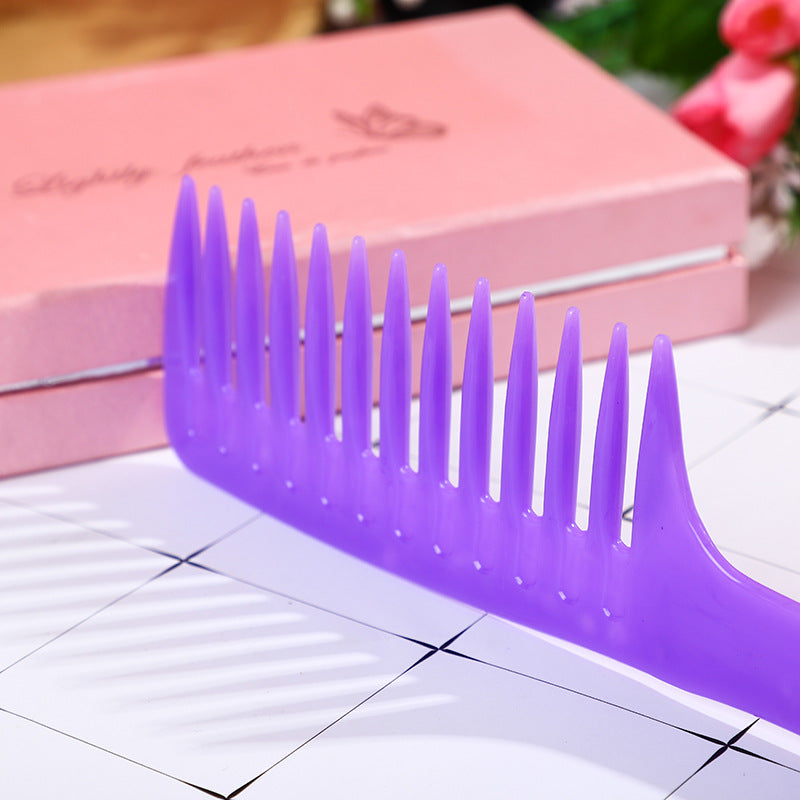 Large Tooth Wide Curling For Long Personal Resin Plastic Hair Brushes & Combs