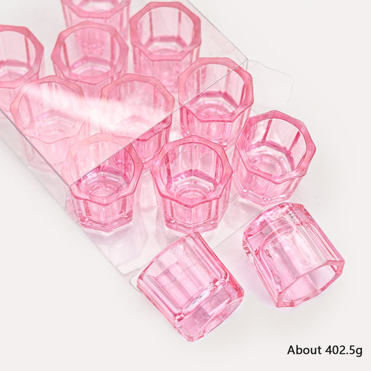 Ensemble d'outils pour ongles transparents pour verres en cristal et verres de nettoyage sans couvercle