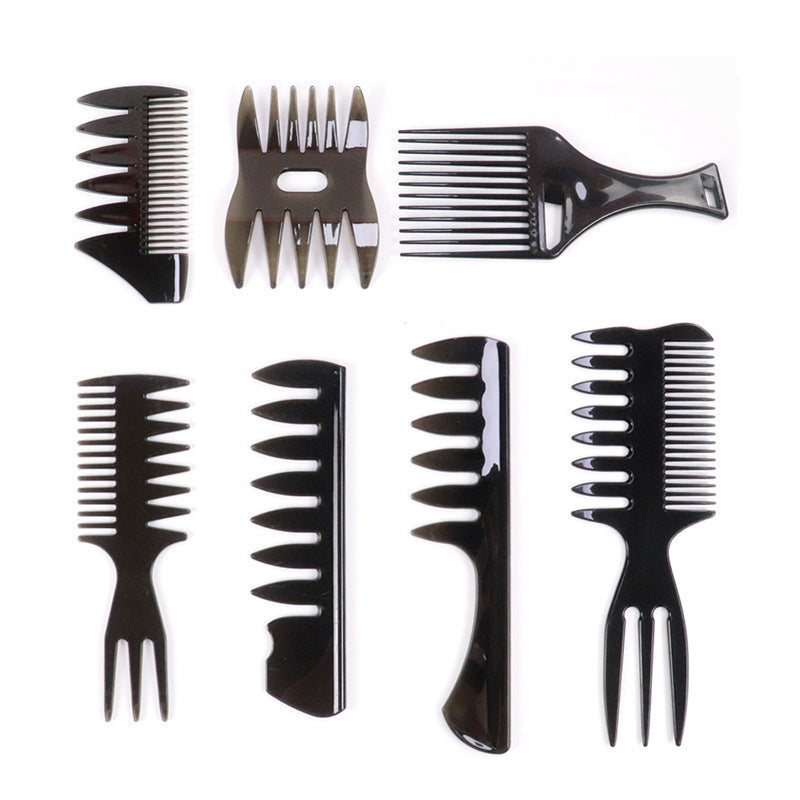 Brosses et peignes à cheveux à dents larges pour hommes, style rétro pour cheveux gras