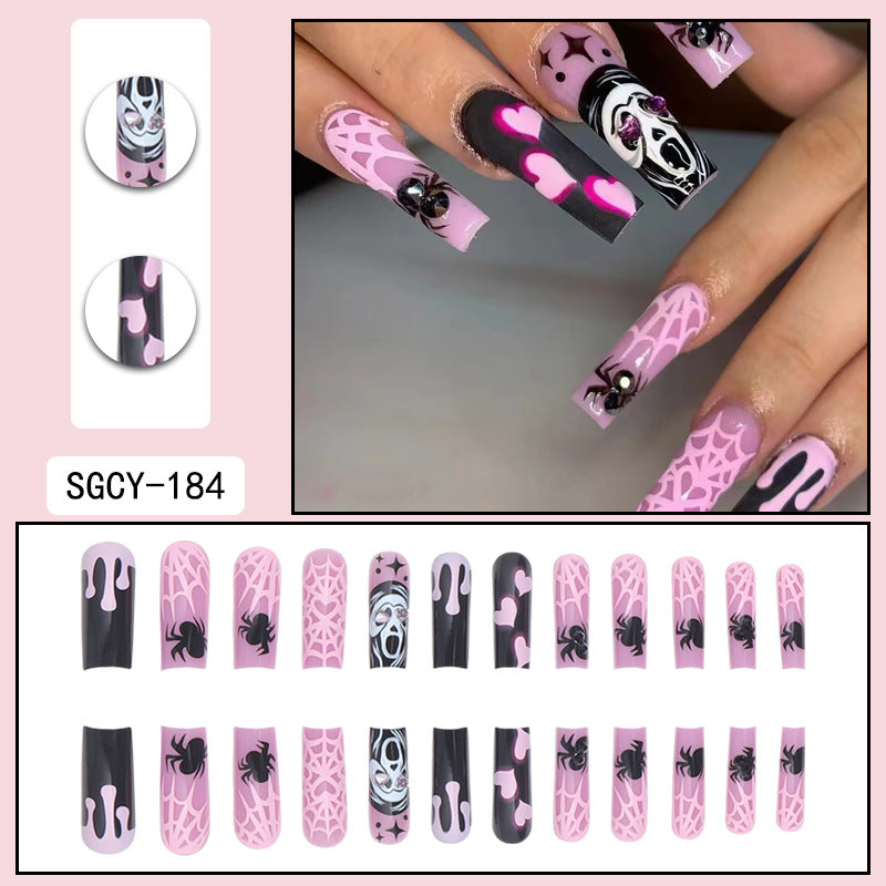 Style de pointe longue Porter des pointes chaudes Nail Art