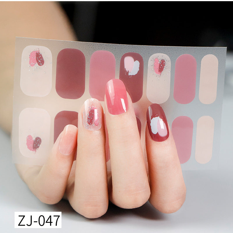 Gel Fresh Waterproof Durable Patch Removable Nail Stickers