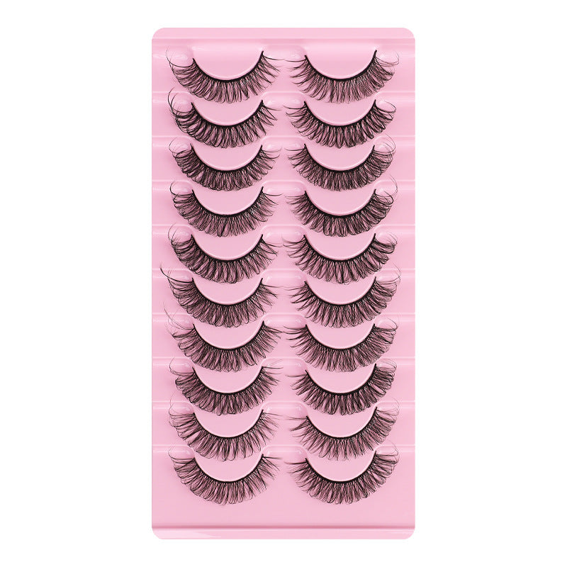 With Dense Curvature Eyelash Pairs Of Chemical Fiber False Lashes