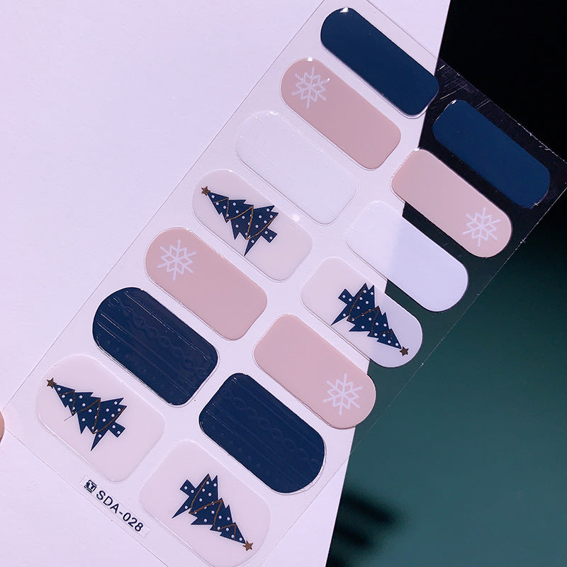 Style Beauty Full Small Cute Tree Nail Stickers